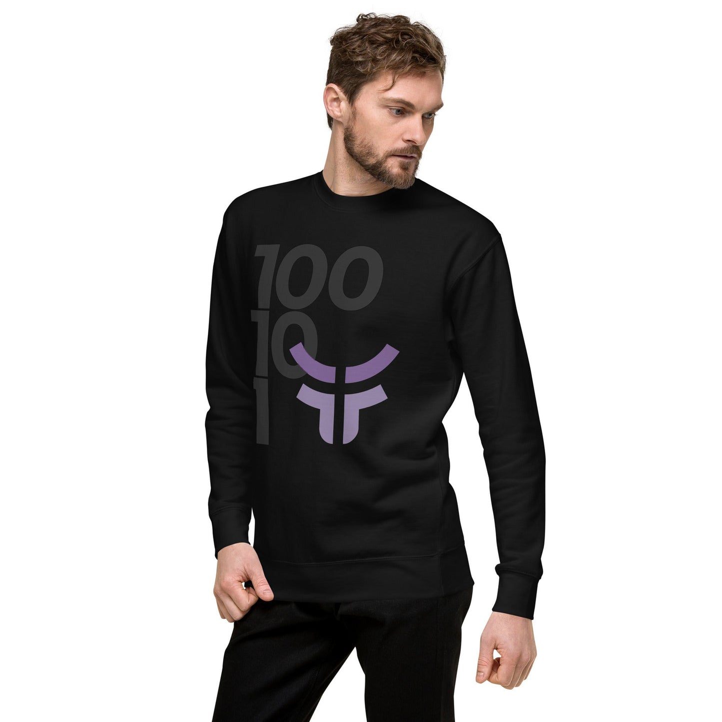 New Fearless Logo and 3.0 Logo - Unisex Premium Sweatshirt Black