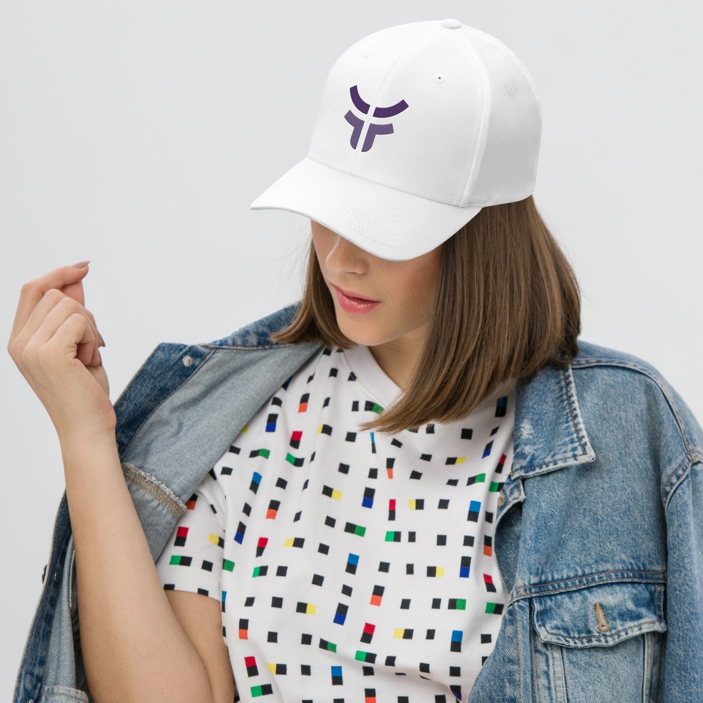 Fearless Logo - White Structured Twill Cap