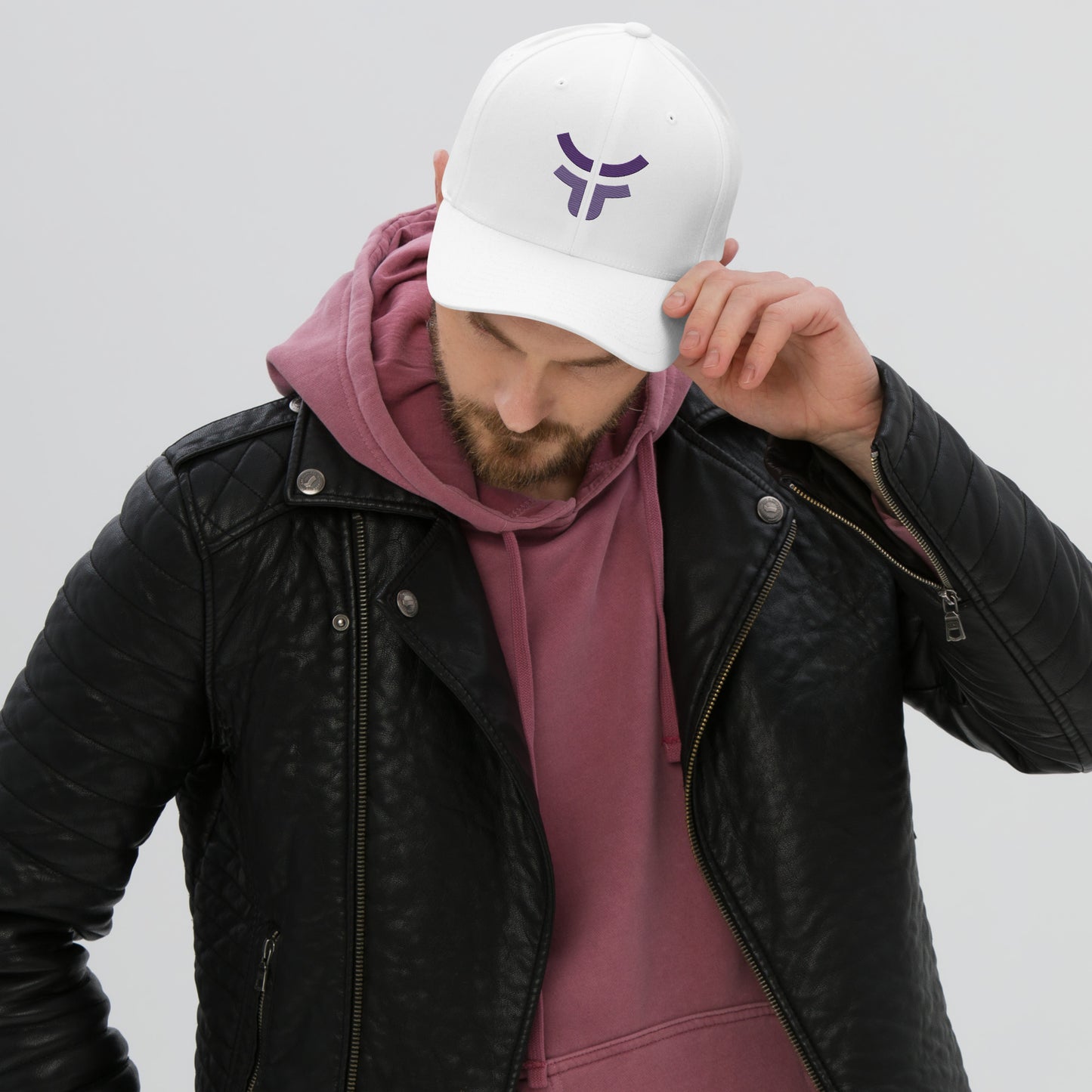 Fearless Logo - White Structured Twill Cap