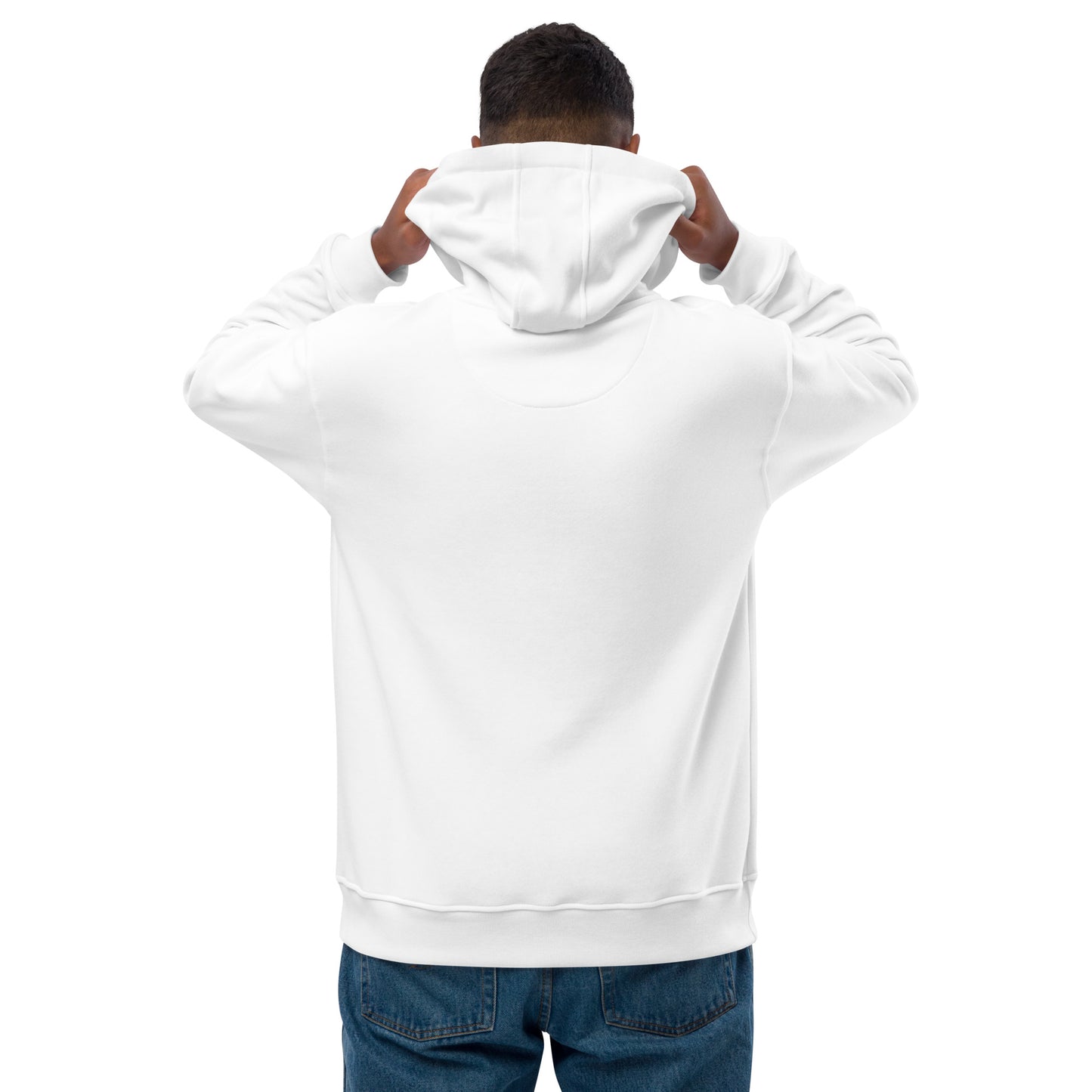 New 3.0 Logo and Fearless Logo - White Premium eco hoodie