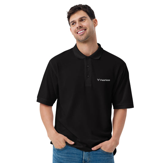 Fearless Men's Premium Polo Black Shirt