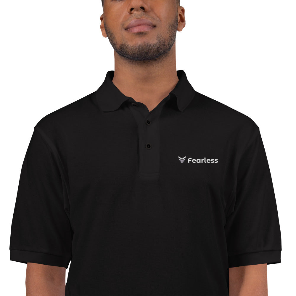 Fearless Men's Premium Polo Black Shirt