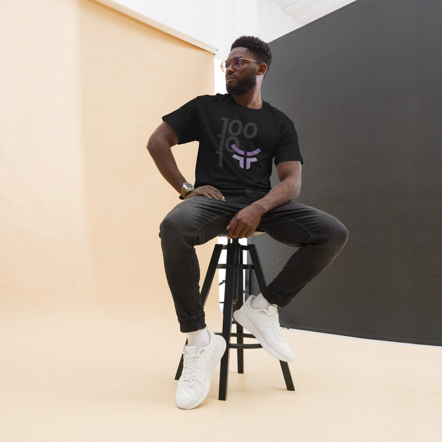 New 3.0 Logo with Fearless Logo -  Black Cotton Unisex Classic Tee