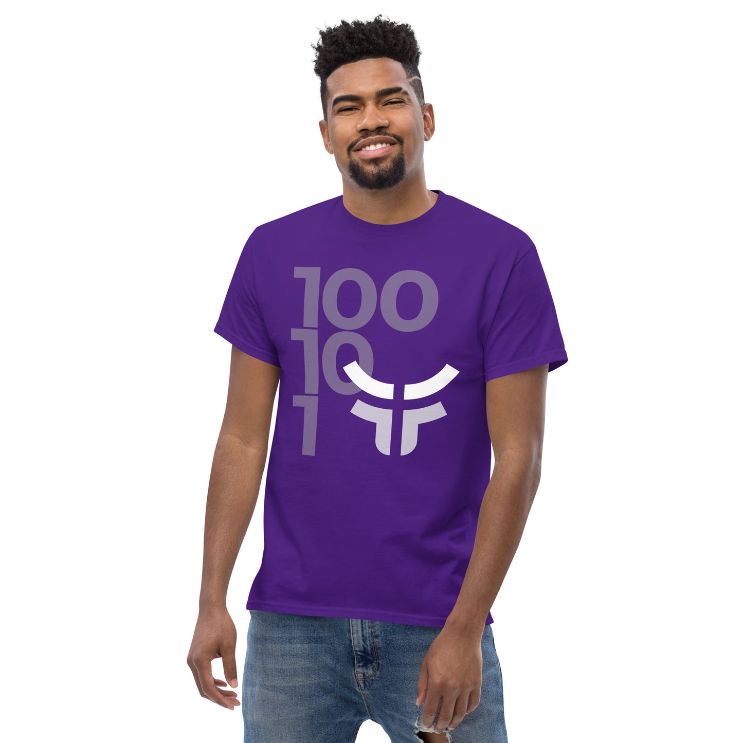 New 3.0 Logo with Fearless Logo - Unisex Cotton Purple Classic T