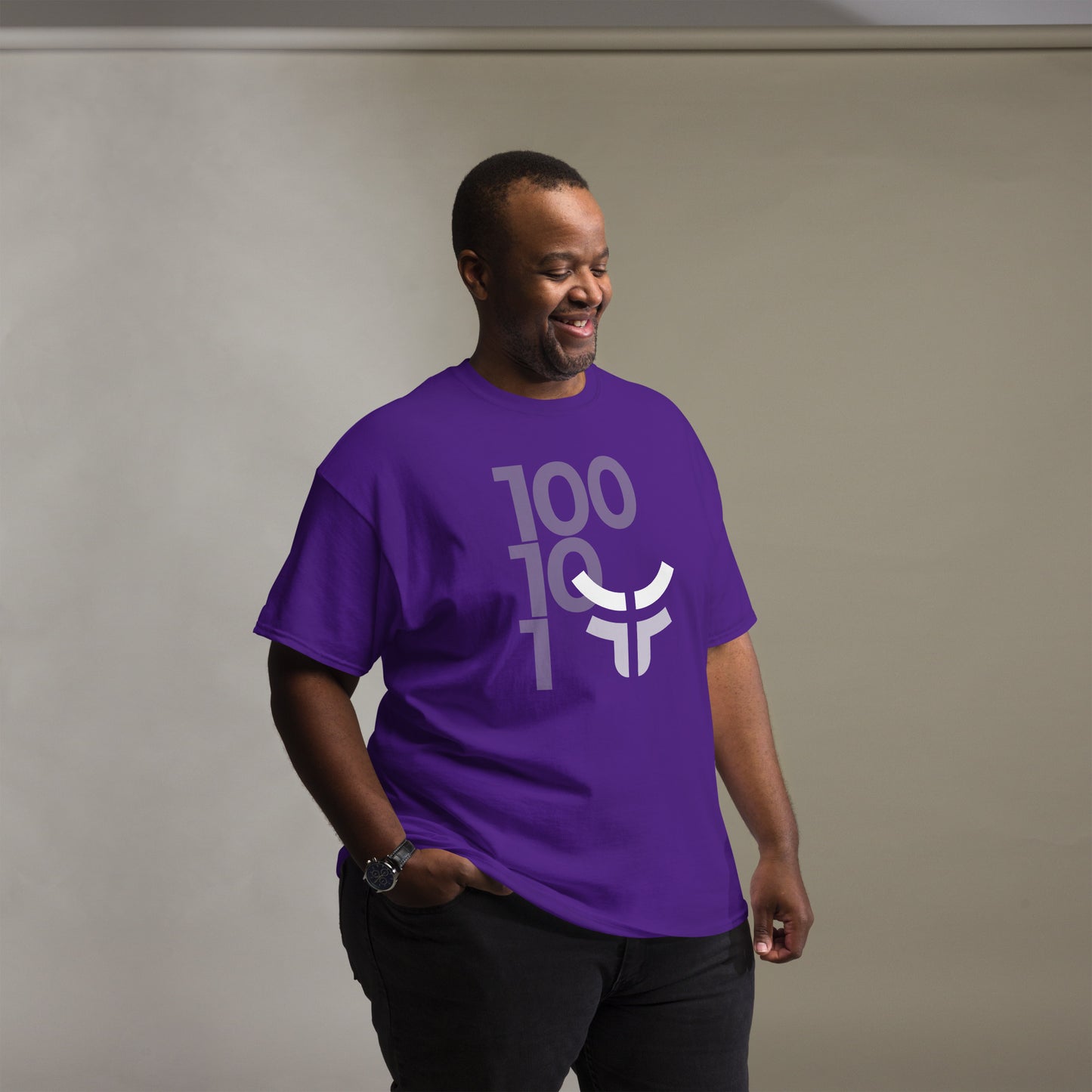 New 3.0 Logo with Fearless Logo - Unisex Cotton Purple Classic T