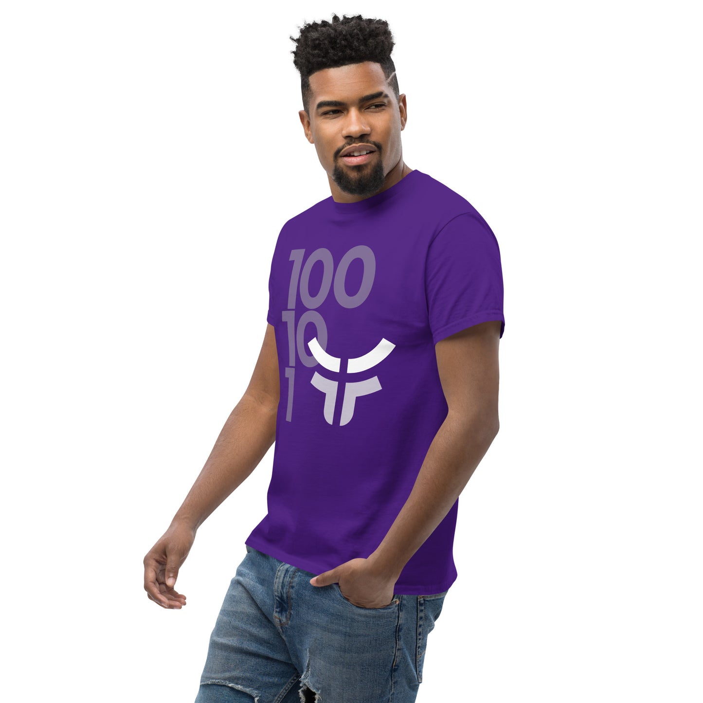 New 3.0 Logo with Fearless Logo - Unisex Cotton Purple Classic T