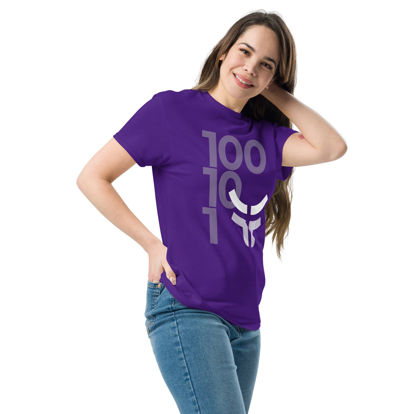 New 3.0 Logo with Fearless Logo - Unisex Cotton Purple Classic T