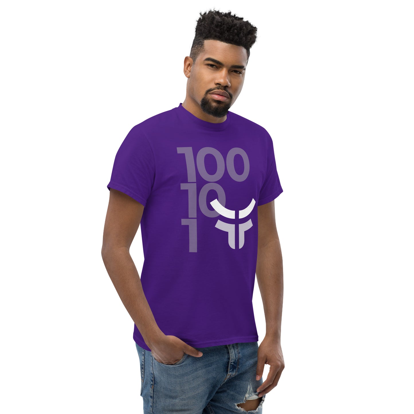 New 3.0 Logo with Fearless Logo - Unisex Cotton Purple Classic T