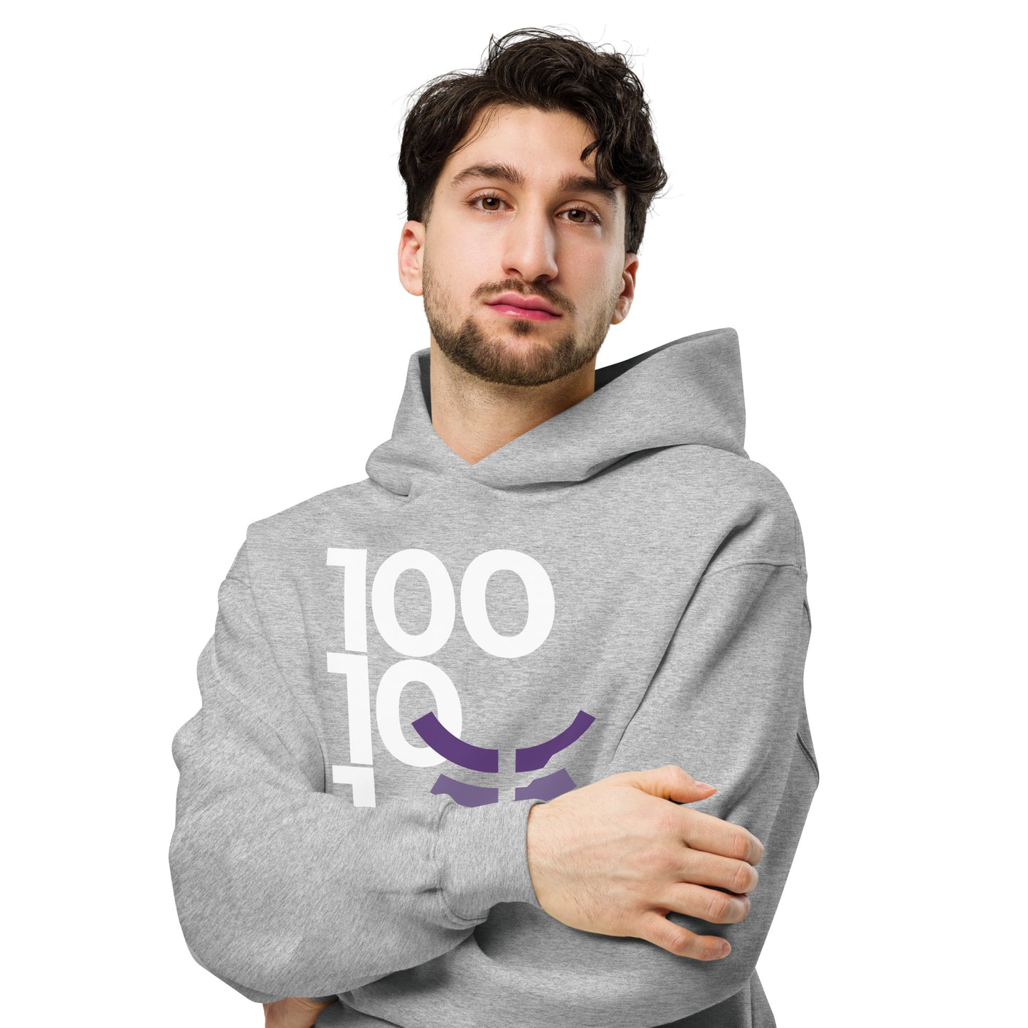 New 3.0 Logo and Fearless Logo - Gray Unisex oversized hoodie