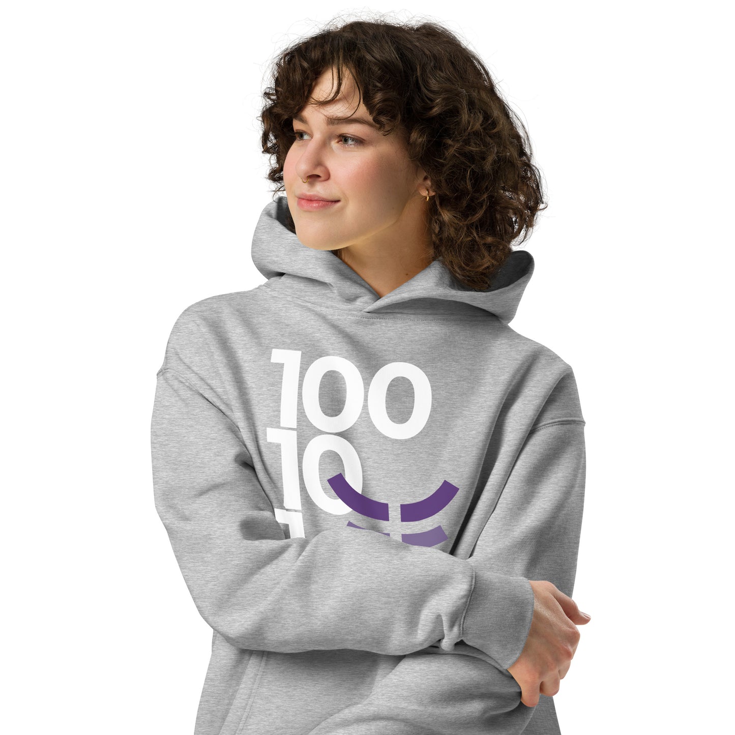 New 3.0 Logo and Fearless Logo - Gray Unisex oversized hoodie