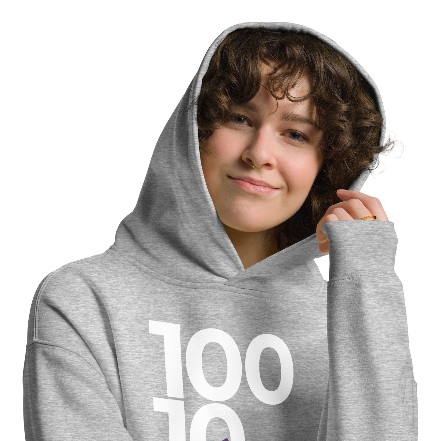 New 3.0 Logo and Fearless Logo - Gray Unisex oversized hoodie