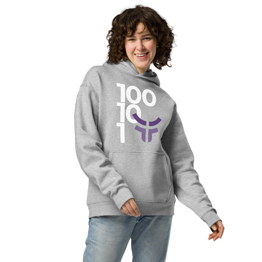 New 3.0 Logo and Fearless Logo - Gray Unisex oversized hoodie