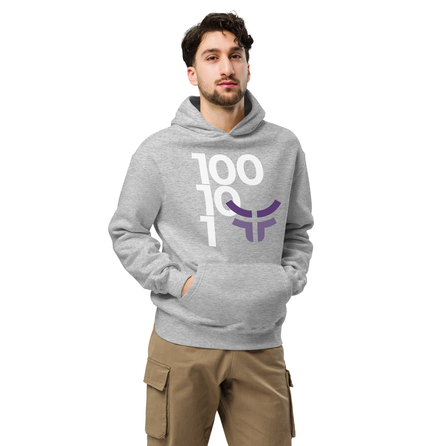 New 3.0 Logo and Fearless Logo - Gray Unisex oversized hoodie