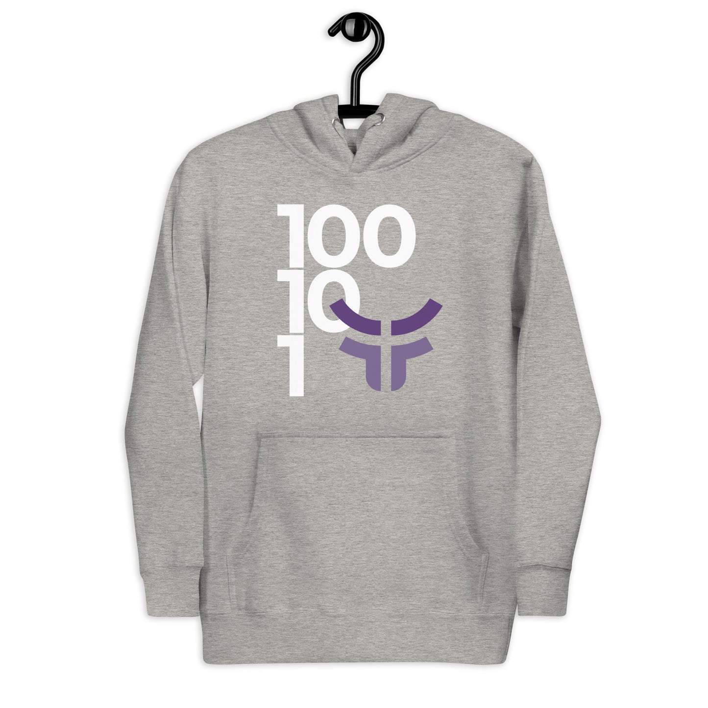 New 3.0 Logo and Fearless Logo - Gray Drawstring Unisex Hoodie