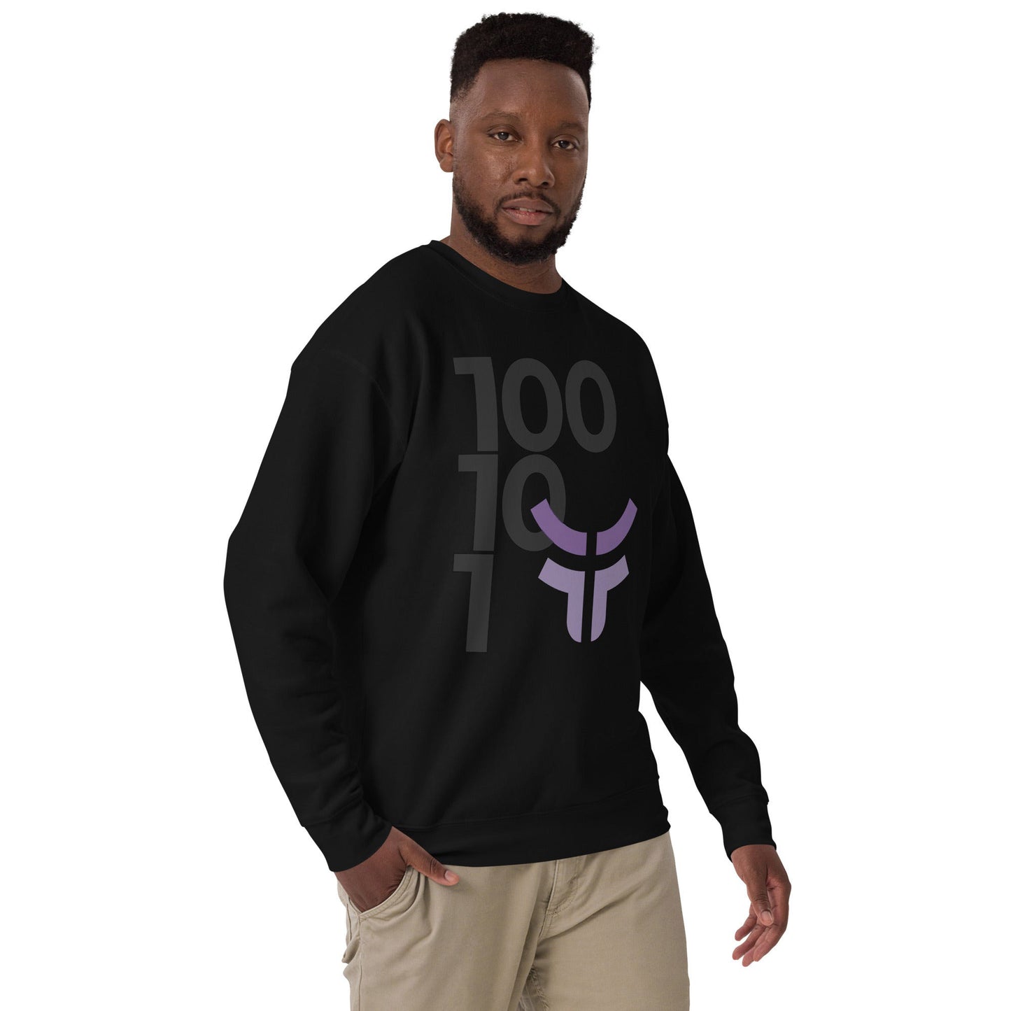New Fearless Logo and 3.0 Logo - Unisex Premium Sweatshirt Black